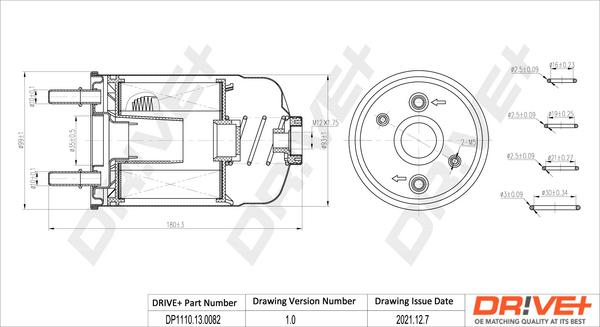 Dr!ve+ DP1110.13.0082 - Filtre à carburant cwaw.fr