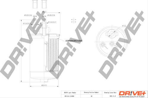 Dr!ve+ DP1110.13.0039 - Filtre à carburant cwaw.fr