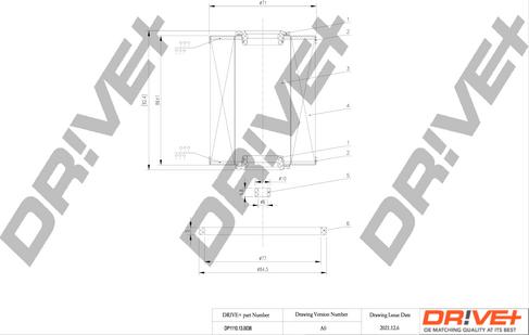 Dr!ve+ DP1110.13.0036 - Filtre à carburant cwaw.fr