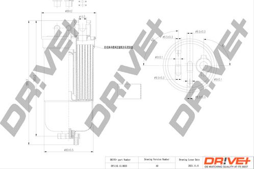 Dr!ve+ DP1110.13.0033 - Filtre à carburant cwaw.fr