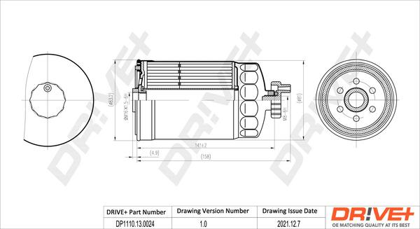 Dr!ve+ DP1110.13.0024 - Filtre à carburant cwaw.fr