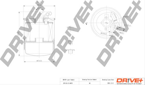 Dr!ve+ DP1110.13.0073 - Filtre à carburant cwaw.fr