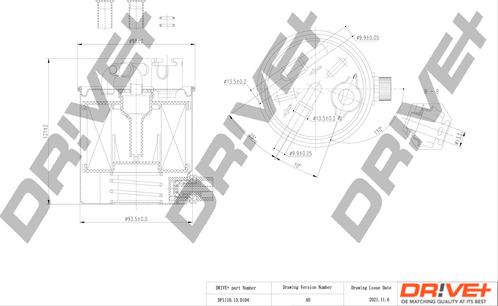 Dr!ve+ DP1110.13.0104 - Filtre à carburant cwaw.fr