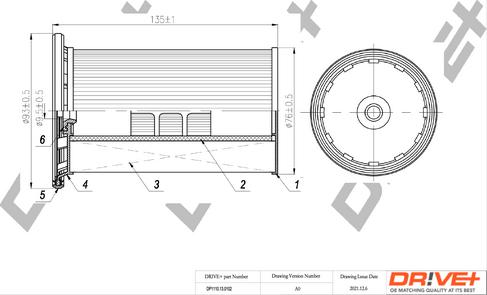 Dr!ve+ DP1110.13.0102 - Filtre à carburant cwaw.fr