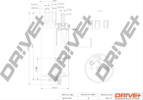 Dr!ve+ DP1110.13.0116 - Filtre à carburant cwaw.fr