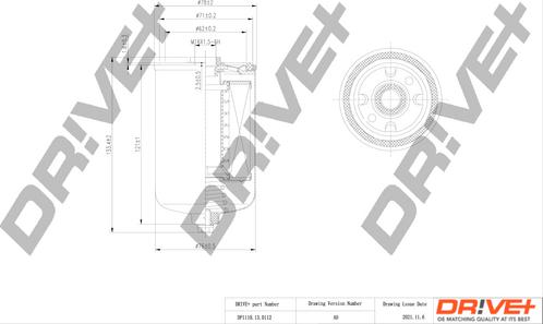 Dr!ve+ DP1110.13.0112 - Filtre à carburant cwaw.fr