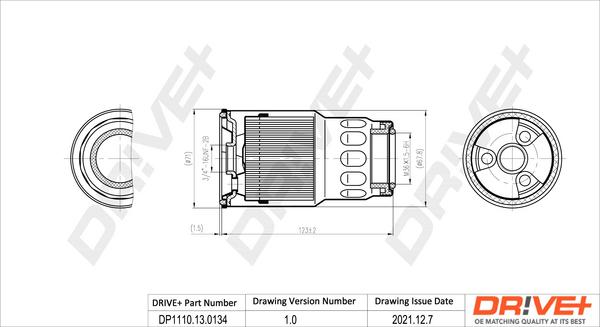 Dr!ve+ DP1110.13.0134 - Filtre à carburant cwaw.fr