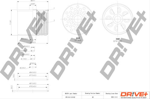 Dr!ve+ DP1110.13.0132 - Filtre à carburant cwaw.fr