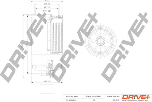 Dr!ve+ DP1110.13.0124 - Filtre à carburant cwaw.fr