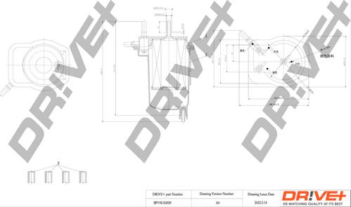 Dr!ve+ DP1110.13.0121 - Filtre à carburant cwaw.fr