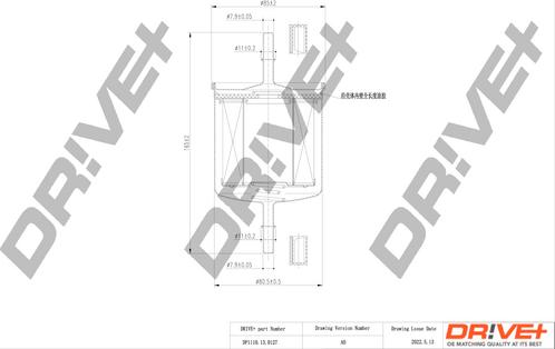 Dr!ve+ DP1110.13.0127 - Filtre à carburant cwaw.fr