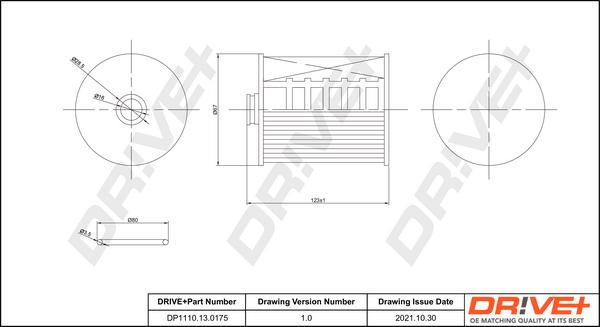 Dr!ve+ DP1110.13.0175 - Filtre à carburant cwaw.fr