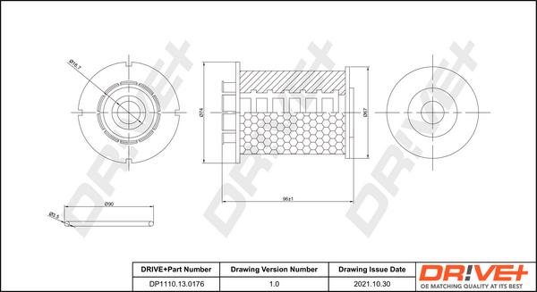 Dr!ve+ DP1110.13.0176 - Filtre à carburant cwaw.fr