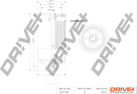 Dr!ve+ DP1110.13.0261 - Filtre à carburant cwaw.fr