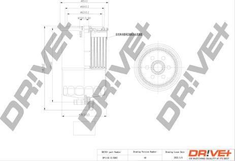 Dr!ve+ DP1110.13.0263 - Filtre à carburant cwaw.fr