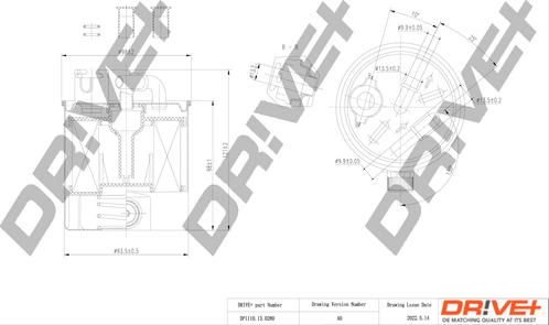 Dr!ve+ DP1110.13.0280 - Filtre à carburant cwaw.fr