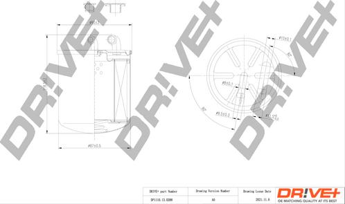 Dr!ve+ DP1110.13.0288 - Filtre à carburant cwaw.fr