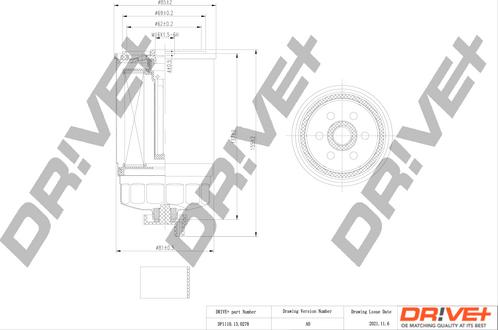 Dr!ve+ DP1110.13.0278 - Filtre à carburant cwaw.fr