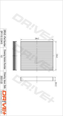 Dr!ve+ DP1110.12.0410 - Filtre, air de l'habitacle cwaw.fr