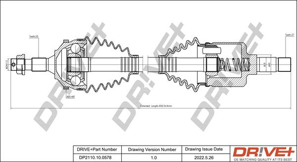 Dr!ve+ DP2110.10.0578 - Arbre de transmission cwaw.fr