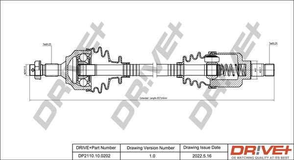 Dr!ve+ DP2110.10.0202 - Arbre de transmission cwaw.fr