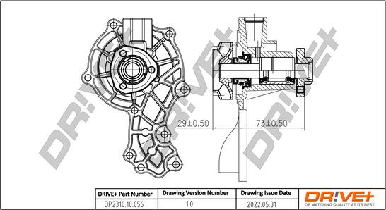 Dr!ve+ DP2310.10.056 - Pompe à eau cwaw.fr