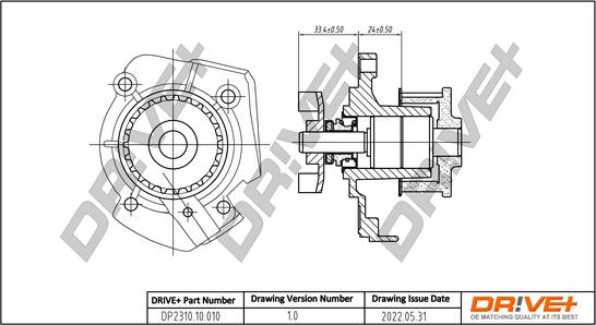 Dr!ve+ DP2310.10.010 - Pompe à eau cwaw.fr