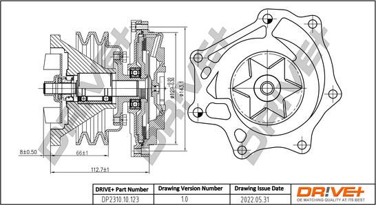 Dr!ve+ DP2310.10.123 - Pompe à eau cwaw.fr