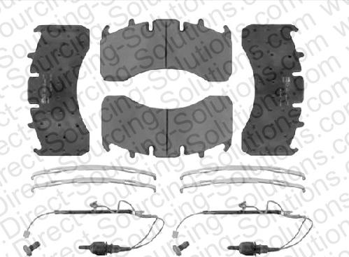 DSS 660028 - Kit de plaquettes de frein, frein à disque cwaw.fr