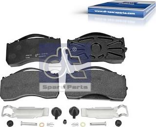 DT Spare Parts 4.90933 - Kit de plaquettes de frein, frein à disque cwaw.fr