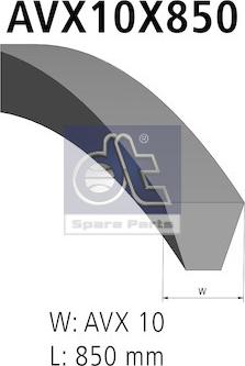 DT Spare Parts 4.81438 - Courroie trapézoïdale cwaw.fr