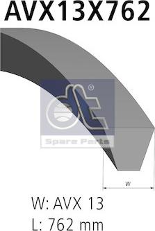 DT Spare Parts 4.81170 - Courroie trapézoïdale cwaw.fr