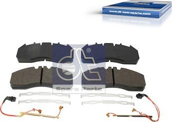 DT Spare Parts 6.95110 - Kit de plaquettes de frein, frein à disque cwaw.fr