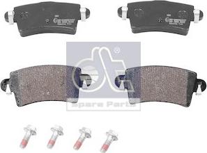 DT Spare Parts 6.95118 - Kit de plaquettes de frein, frein à disque cwaw.fr