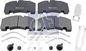 DT Spare Parts 10.14002 - Kit de plaquettes de frein, frein à disque cwaw.fr