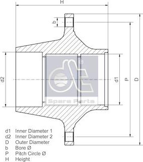 DT Spare Parts 6.54006 - Moyeu de roue cwaw.fr