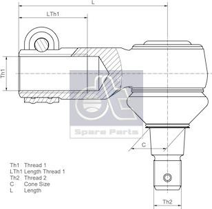 DT Spare Parts 4.66479 - Rotule de direction cwaw.fr