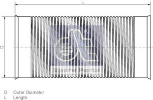 DT Spare Parts 2.14844 - Tuyau flexible, échappement cwaw.fr