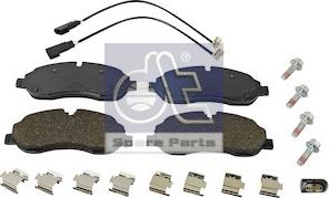 DT Spare Parts 13.93108 - Kit de plaquettes de frein, frein à disque cwaw.fr