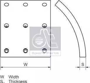 DT Spare Parts 6.95103 - Kit de plaquettes de frein, frein à disque cwaw.fr