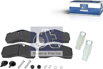 DT Spare Parts 3.96405 - Kit de plaquettes de frein, frein à disque cwaw.fr