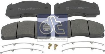 DT Spare Parts 2.94071 - Kit de plaquettes de frein, frein à disque cwaw.fr