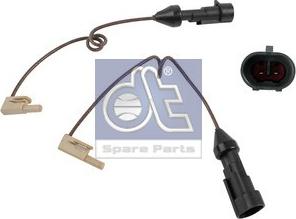 DT Spare Parts 7.36208 - Contact d'avertissement, usure des plaquettes de frein cwaw.fr