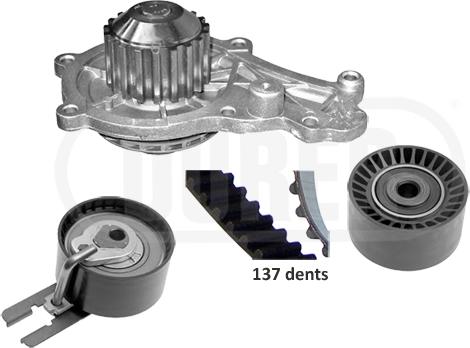 DÜRER PA221108 - Pompe à eau + kit de courroie de distribution cwaw.fr