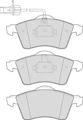 Duron DBP391518 - Kit de plaquettes de frein, frein à disque cwaw.fr