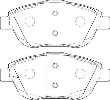 Duron DBP344288 - Kit de plaquettes de frein, frein à disque cwaw.fr