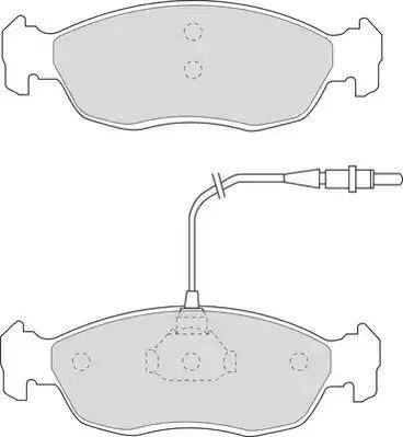 Duron DBP340876 - Kit de plaquettes de frein, frein à disque cwaw.fr