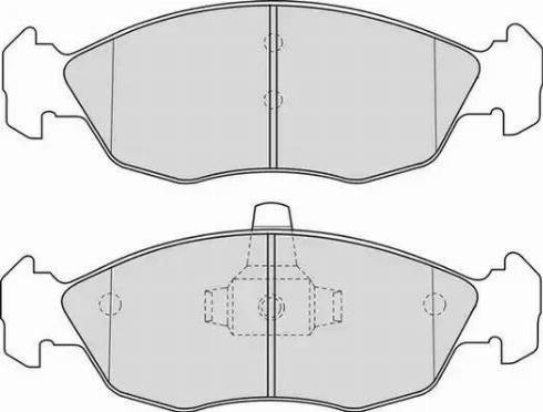 Duron DBP341168 - Kit de plaquettes de frein, frein à disque cwaw.fr