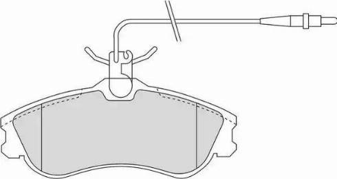 Duron DBP341112 - Kit de plaquettes de frein, frein à disque cwaw.fr