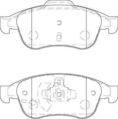 Duron DBP354180 - Kit de plaquettes de frein, frein à disque cwaw.fr